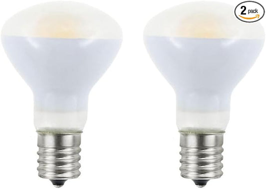 2-Pack E17 R14 LED Bulb, 4W Natural White 120V E17 Intermediate Base Mini Reflector Floodlight Light Bulb, Non dimmable