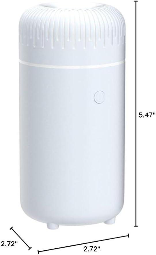 Unee Car Diffuser,USB 100ml Small Humidifier Essential Oil Aroma Diffuser Aromatherapy Diffusers Cool Mist for Car Home Office(White)