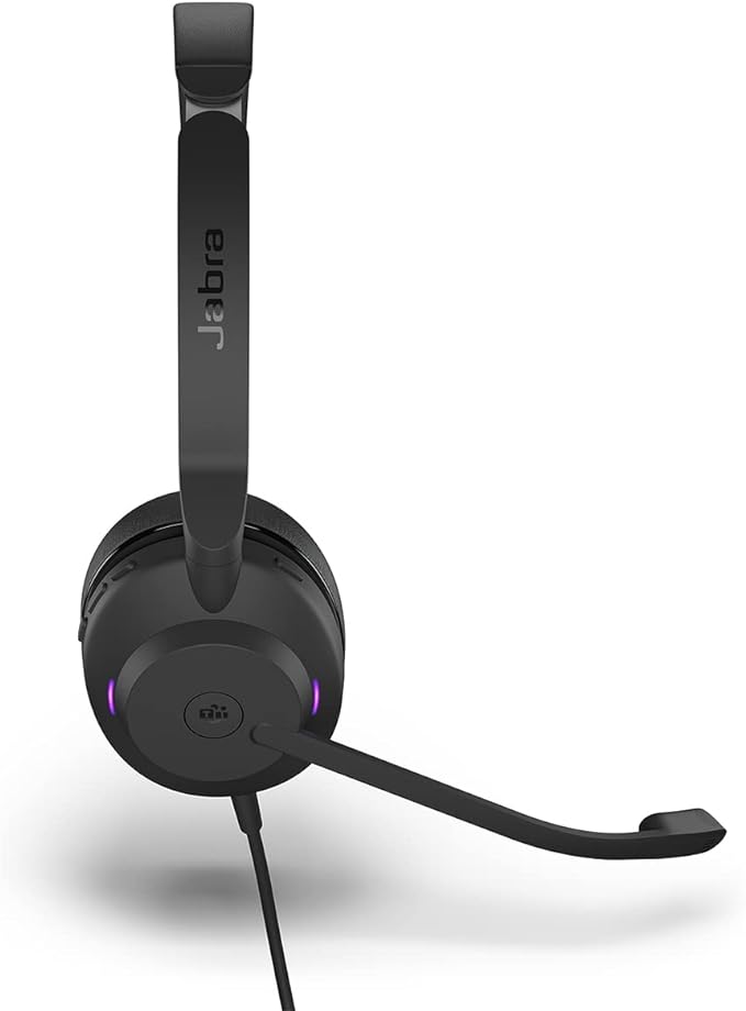 Jabra Evolve2 30 SE Wired Mono Noise-Cancelling Headset - Features 2-Mic Call Technology and USB-C Cable - Works with All Leading Unified Communications Platforms Such as Zoom and Google Meet - Black