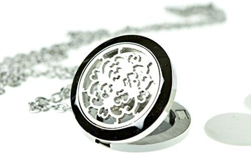 Wild Essentials Cross Essential Oil Diffuser Necklace Gift Set - Includes Aromatherapy Pendant, 24" Stainless Steel Chain, Refill Pads and 10 ml Bottle of Inner Calm 100% Essential Oil