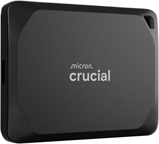 Crucial X10 Pro 1TB Portable SSD, Up to 2100MB/s Read, 2000MB/s Write, 3.2 USB-C, External Solid State Drive, Durable Storage for PC & Mac, for Professional Creators, Black - ‎CT1000X10PROSSD902
