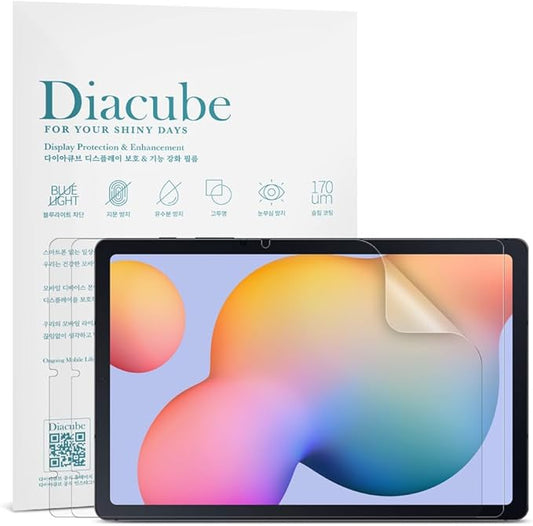 2-Pack Anti Glare Screen Protector with Blue Light Filter For Samsung Galaxy Tab S6 Lite 10.4 inch (2024/2022/2020), Anti-Glare Matte PET Film, Anti-Fingerprint, High Touch Sensitivity, Easy Installation