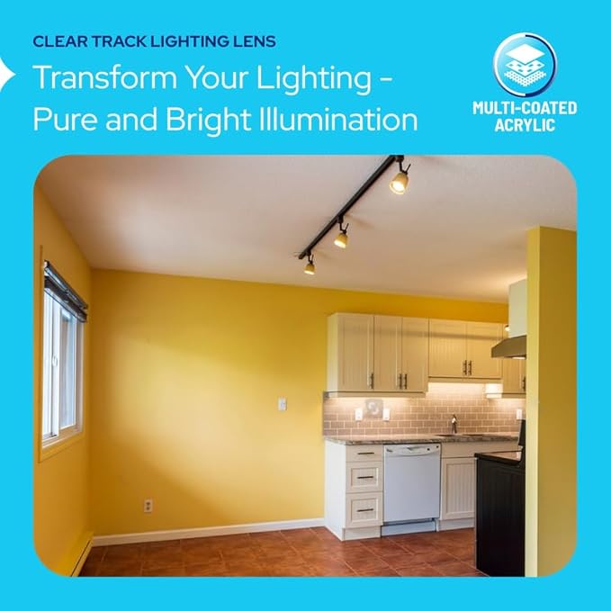 KastLite Frosted Acrylic Lens Filter for Halo Track Lighting | Track Light Head - Adjust The Color of Your Lighting | Select Lens Size - PAR 30 Bulb for Spotlight Fixtures