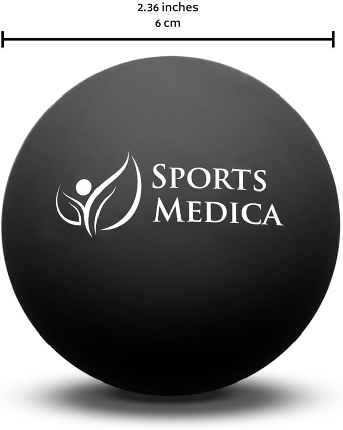 Sports Medica Lacrosse Ball for Myofascial Release - Perfect for Trigger Point Massage Therapy - Best for Neck & Shoulder Pain - Video Series & eHandbook Included