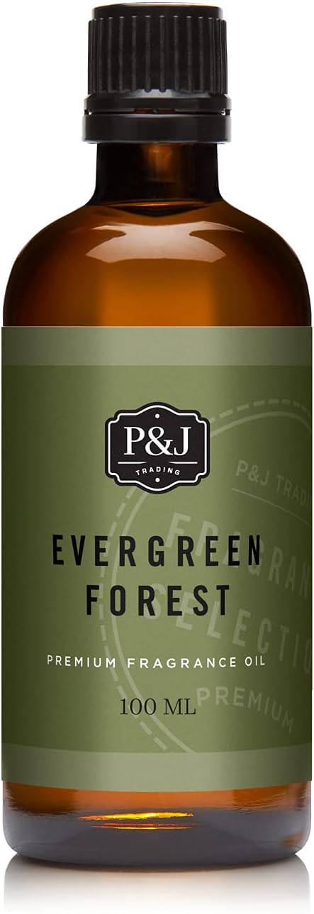 P&J Trading Fragrance | Evergreen Forest Oil 100ml - Candle Scents for Candle Making, Freshie, Soap Making Supplies, Diffuser Oil Scents