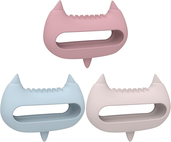 Relief Head & Body Acupressure Massager - Flexible Silicon Tool for Headache, Neck, Shoulder, Leg Pain, Muscle Fatigue & Circulation Boost - Post-Workout Recovery & Full-Body Massage (Pink)