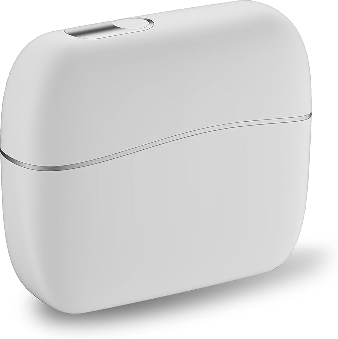 Mini Fascia Massage Gun Portable & Handheld, Muscle Pain Relief in Neck, Back, Leg, Hand, Shoulder Deep Tissue Percussion Fascia Gun. (Silver-White)