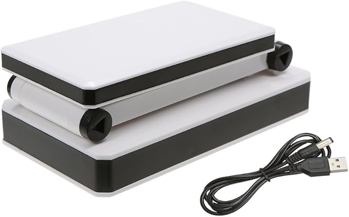 Foldable LED Desk Lamp Portable LED Table Lamp Folding Light Sensitive Touch Control 3 Levels Adjustable Brightness Battery and USB Powered for Travel Reading Studing Home Office School