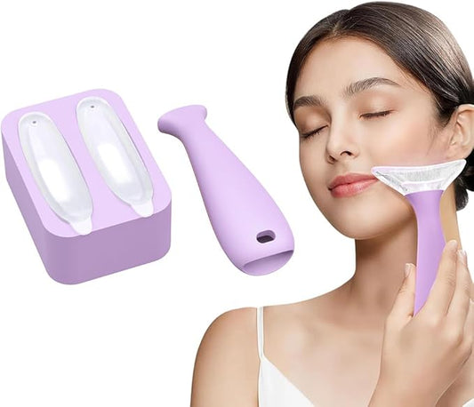 Ice Roller for Face Neck and Eyes, Ice Face Roller Massager for Women, Ice Roller Skin Care Tools, Skin Care for Dark Circles, Puffiness, Wrinkles
