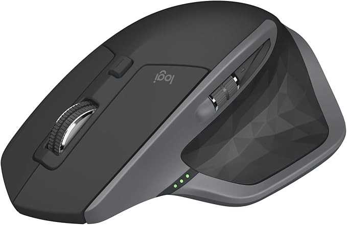 Logitech MX Master 2S Bluetooth Edition Wireless Mouse, Multi-Surface, Hyper-Fast Scrolling, Ergonomic, Rechargeable, Connects Up to 3 Mac/PC Computers - Graphite