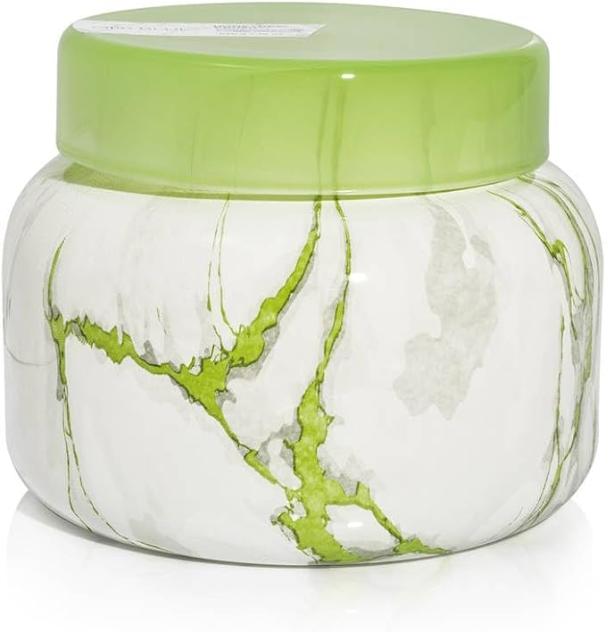 Capri Blue Candle - Modern Marble Jar Candles - Luxury Candles for Home Scented - Soy Candle Blend - Long Lasting - Honeydew Crush Scented (19 oz)