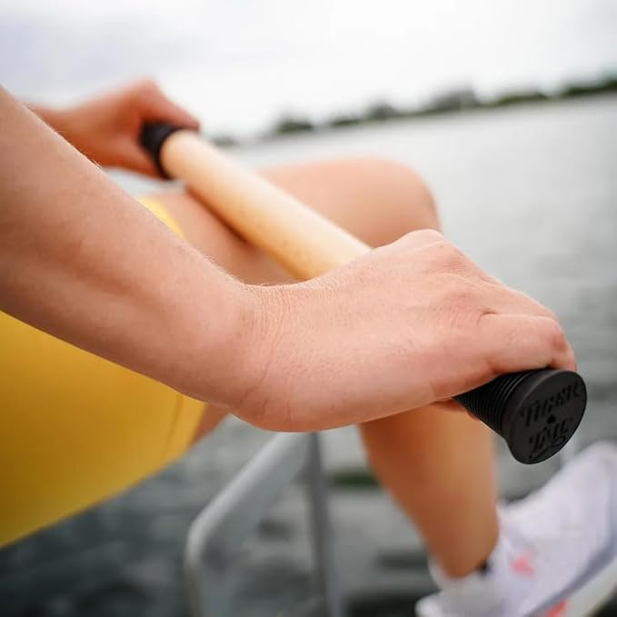 Tiger Tail ReGreen 18" Wood Roller - Handheld, Deep Tissue Wood Roller, Body Massage and Myofascial Release Tool for Legs, Neck, Calves, Thighs, Shins & Back, Made in USA