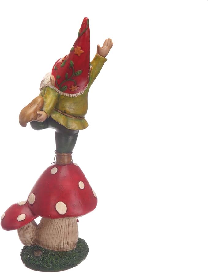 Topadorn Vegetable Garden Gnome Statue Decoration Statuary Funny Gnomes Garden Decorations,Mushroom