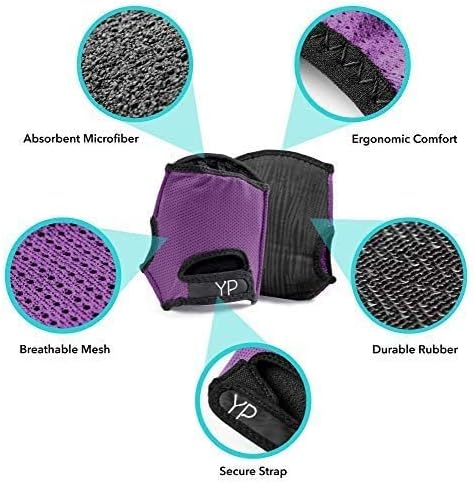 YogaPaws SkinThin Non Slip Grip Gloves for Women and Men, Hand Support for Yoga, Power Yoga, Pilates, Crossfit, Cycling, Rowing, Workout Training and for Sweaty Hands