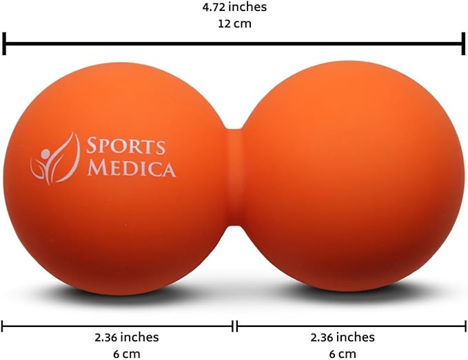 Peanut Massage Ball - Double Lacrosse and Peanut Ball Therapy | Trigger Point Deep Tissue Exercise | Back Muscle Foam Roller for Myofascial Release | Suboccipital Spine Device - Pressure Point