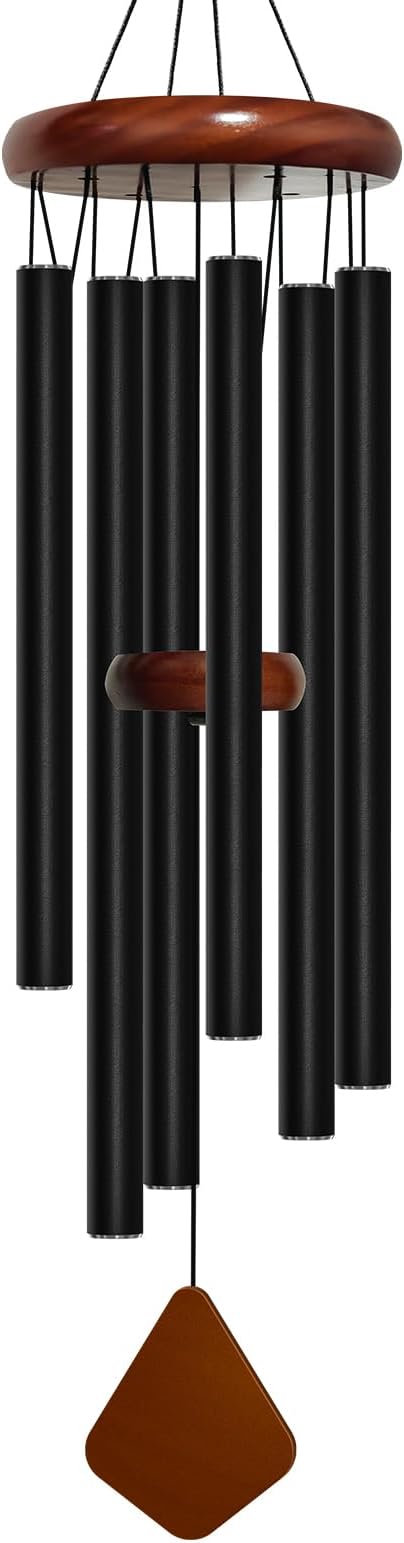 32'' Wind Chimes for Outside, Aluminium Metal Wind Chimes, Relaxing Soothing Wind Chime Outdoor, Decoration for Garden, Patio, Yard, Home, Gift for Mother's Day, Birthday(Rhombus)