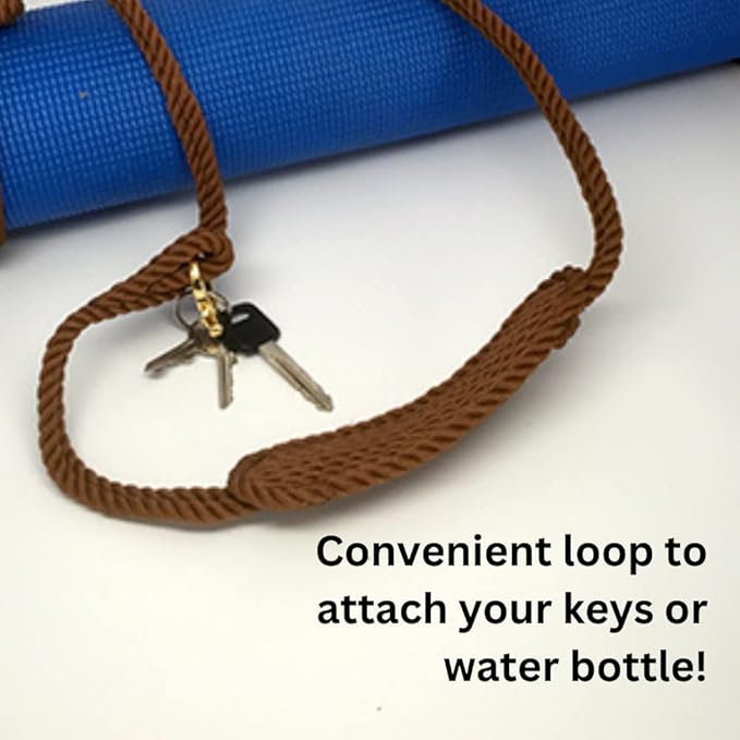 Nomadic State of Mind Yoga Mat Carrier | Durable Woven Rope | Adjustable Strap for Carrying | Exercise Mat Sling