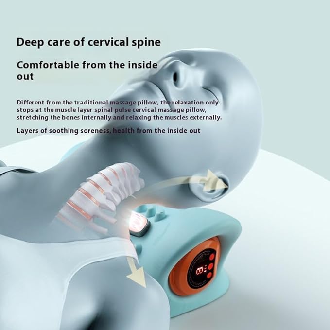 2025 New Neck Massager Pillow for Deep Tissue Pain Relief – Portable Electric Massage Pillow with Heat, Deep Tissue Relaxation for Neck, Shoulders, Back – Perfect for Home, Office, Travel