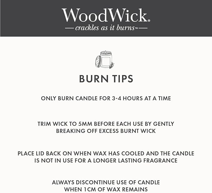 WoodWick Evening Luxe Scented Ellipse Candle, Crackles at it Burns, Up to 50 hrs burn time, 16oz