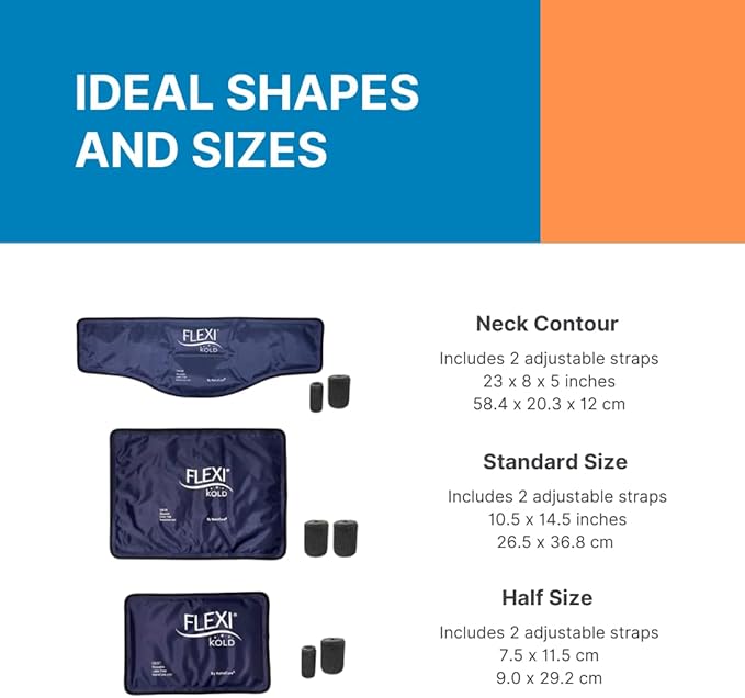 FlexiKold Neck Gel Cold Pack with Straps