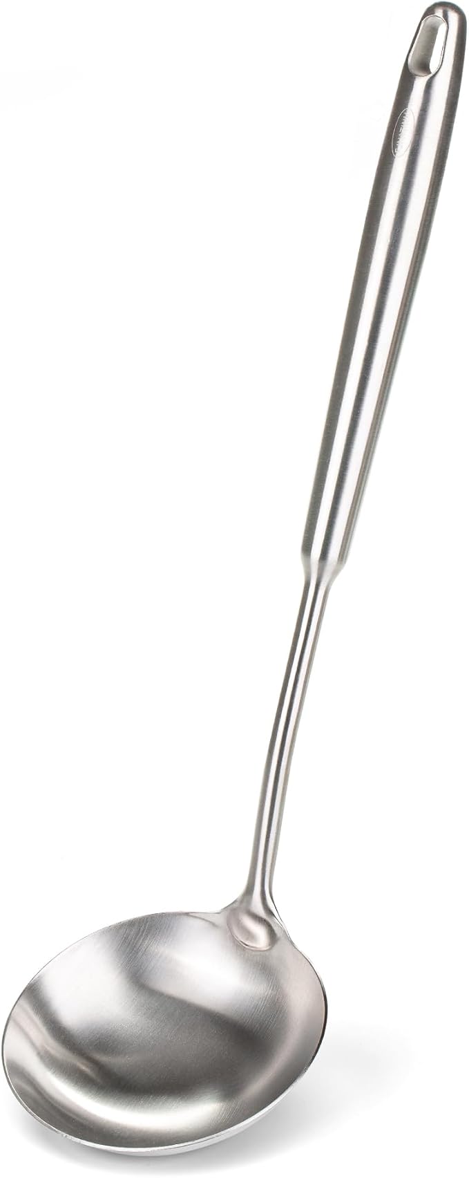 FJNATINH Soup Ladle Stainless Steel, Food Grade Metal Kitchen Ladle Spoon for Canning Soups Sauces, Easy to Clean, 15 Inches