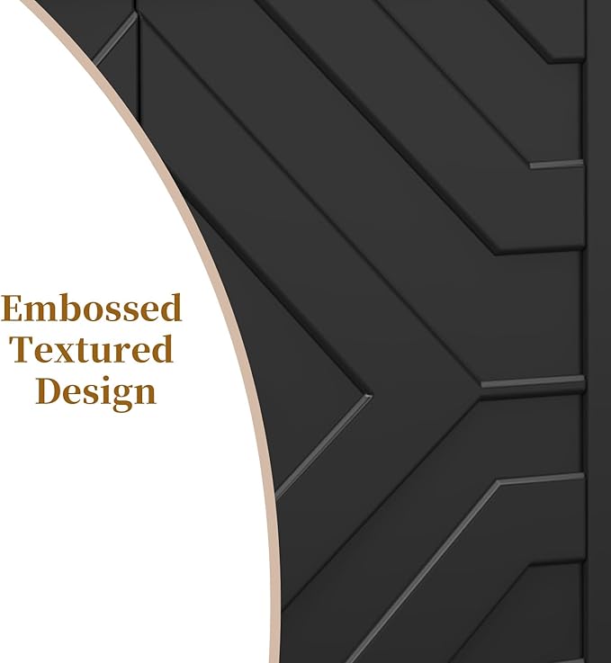 HLR 63''Modern Black TV Stand for 65/70/75 inch TV, Entertainment Center with Storage Cabinet, Mid CenturyTV Console,Embossed Pattern TV Stand, TV Media Console for Living Room, Bedroom