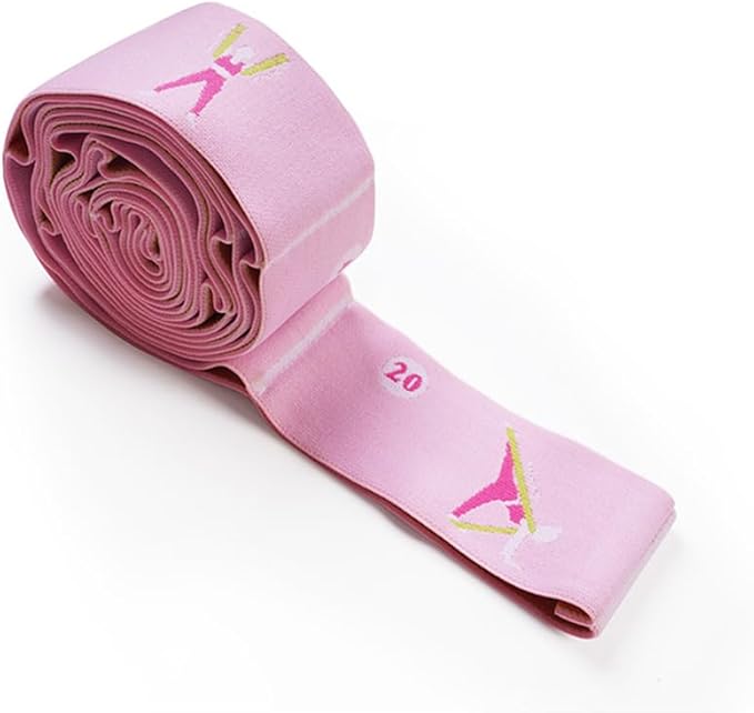 Resistance Bands 11 Loops with Guide Stretch Straps - Exercise Bands for Stretching, Yoga, Pilates & Physical Therapy - Elastic Fabric Workout Bands for Home Gym, Dance, Flexibility Training & Ballet Stretching Equipment