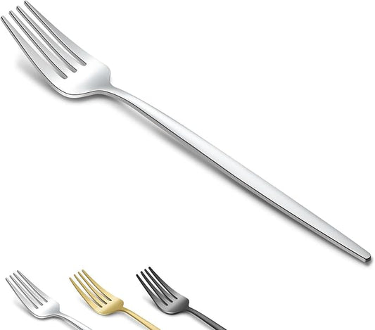 Pleafind 36-Pcs Silver Dinner Forks - 8.4 Inch Stainless Steel, Mirror Polished, Dishwasher Safe - Bulk for Home, Kitchen, Restaurant