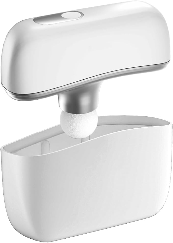 Mini Fascia Massage Gun Portable & Handheld, Muscle Pain Relief in Neck, Back, Leg, Hand, Shoulder Deep Tissue Percussion Fascia Gun. (Silver-White)