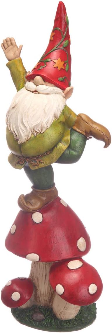 Topadorn Vegetable Garden Gnome Statue Decoration Statuary Funny Gnomes Garden Decorations,Mushroom