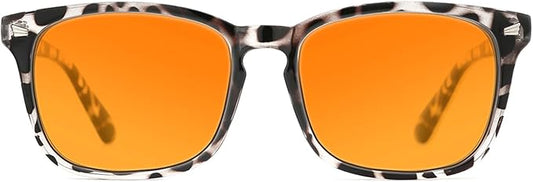 TIJN Blue Light Blocking Glasses Dual AR Coatings Amber Orange Lens for Computer Gaming