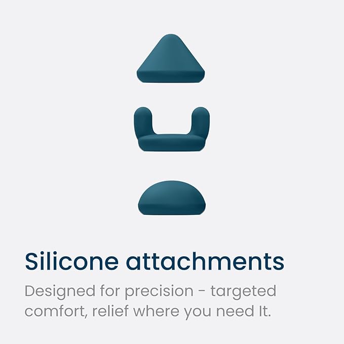 MyoLite Percussion Massage Gun - Deep Tissue Muscle Relief, Quiet & Portable, Cordless with 4 Attachments and Travel Case (Nobol Blue)