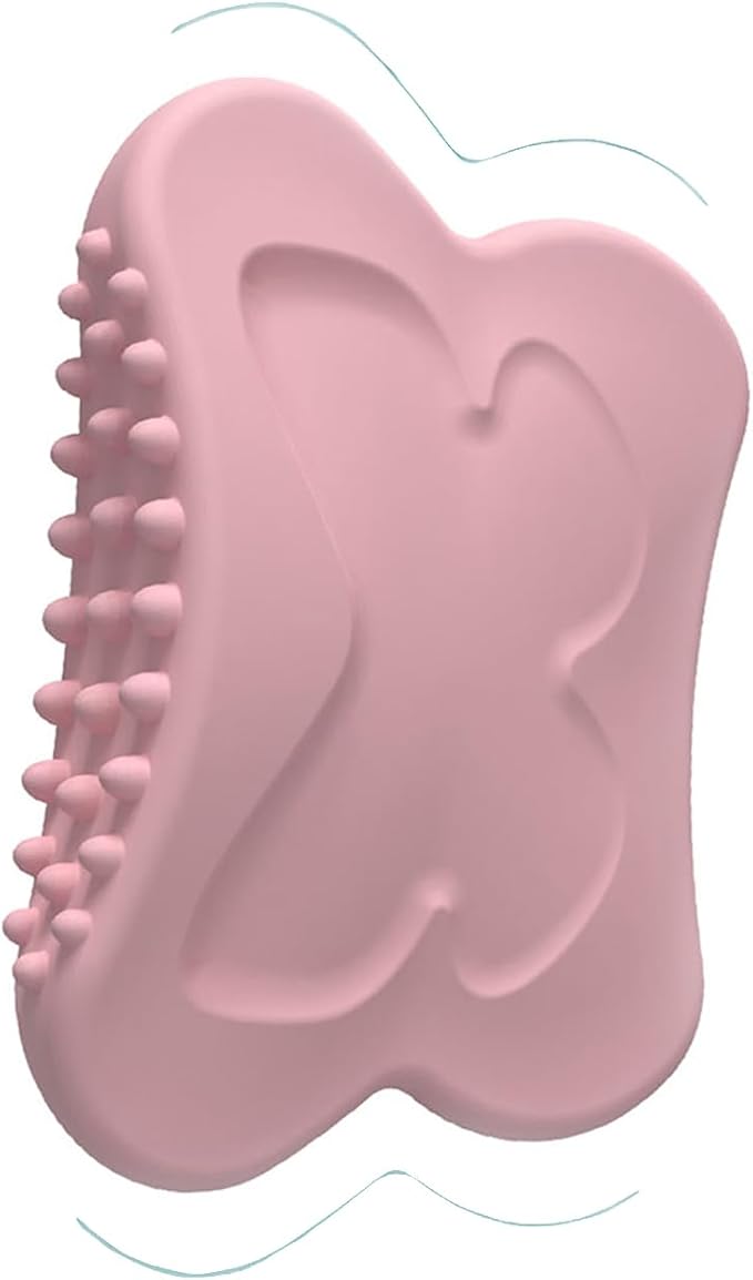 Silicone Gua Sha Tool for Face & Body – Massage & Lift, Acupressure Points Relief, Muscle Relaxation, Dampness Removal – Reusable & Easy Clean for Neck, Nose, Forehead