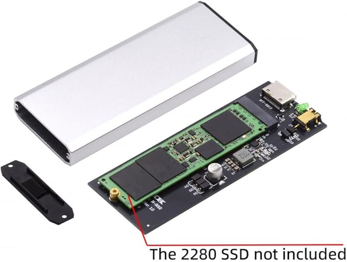 CY External Oculink SFF-8612 SFF-8611 to M.2 NGFF M-Key to NVME PCIe SSD 2280 SSD Enclosure Adapter for Mainboard