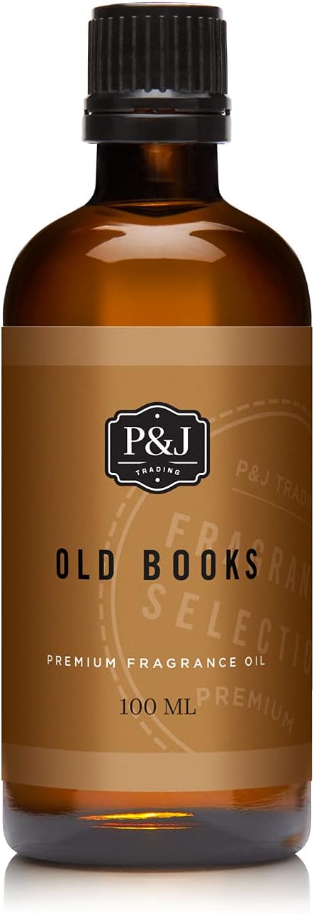 P&J Trading - Old Books Scented Oil 100ml - Fragrance Oil for Candle Making, Soap Making, Diffuser Oils