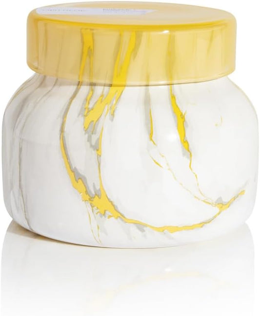 Capri Blue Modern Marble Jar Candles - Luxury Scented Candles for Home - Long Lasting Soy Wax Blend - Scented Home Decor Gifts - Pineapple Flower (8 oz)