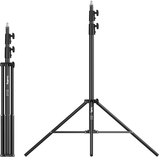 SmallRig LA-S28 Light Stand for Photography, 9.2ft/ 280cm/ 110" Spring Cushioned Lighting Stand, Max Load 5kg/ 11lbs, Compact Lightstand for Reflector, Ring Light, Softbox and COB Light