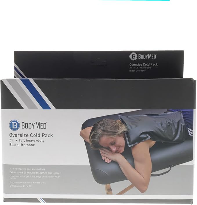 BodyMed Heavy Duty Reusable Urethane Ice Pack (2-Pack) for Knee, Arm, Elbow, Shoulder, Back - Professional Grade Cold Therapy for Injuries, Aches, Swelling, Bruises - 21 in. x 13 in. (Oversize)
