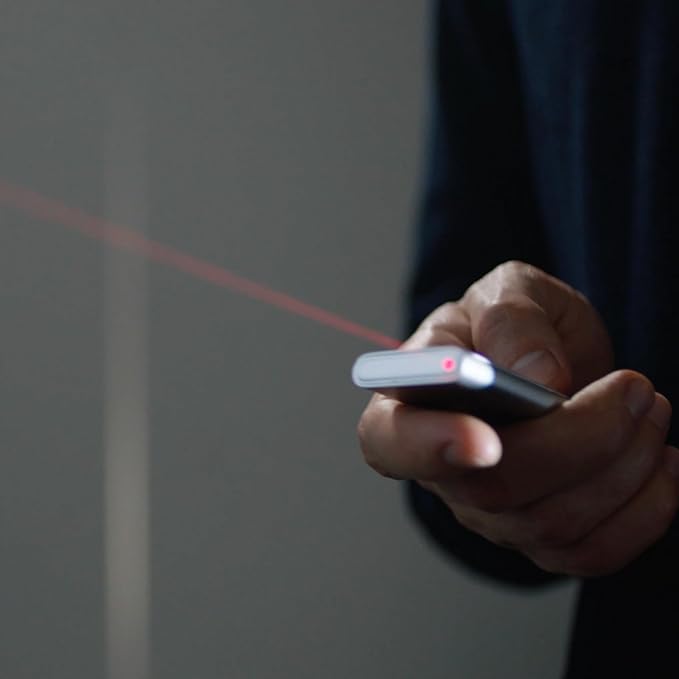 CheerTok Enhanced Design Bluetooth Touchpad Air Mouse Presentation Clicker, Wireless Presentation Remote with Red Laser Pointer for iPad, iPhone, Androids, Tablets, Mac, Windows