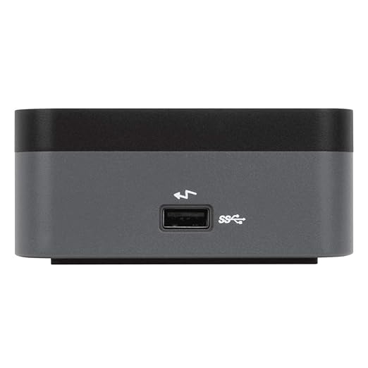 Targus USB C Universal Docking Station with Quad 4K(QV4K), Docking Station Single 5K/Quad 4K UHD Display,USB C Laptop Docking Station with 4 DisplayPort or 4 HDMI Ports/100W Power Delivery(DOCK570USZ)