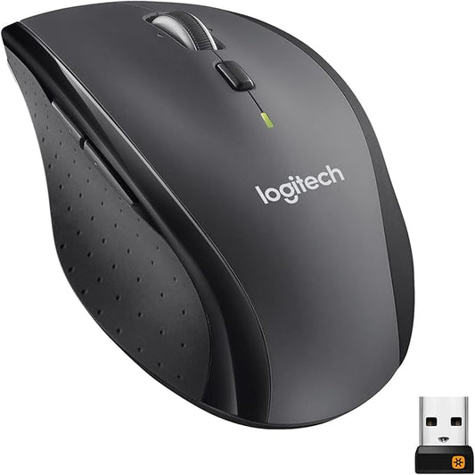 Logitech M705 Marathon Wireless Mouse, Gaming Mouse Wireless, 2.4 GHz USB Receiver, 5-Programmable Buttons, 3-Year Battery, PC, Mac, Laptop, Chromebook - Black