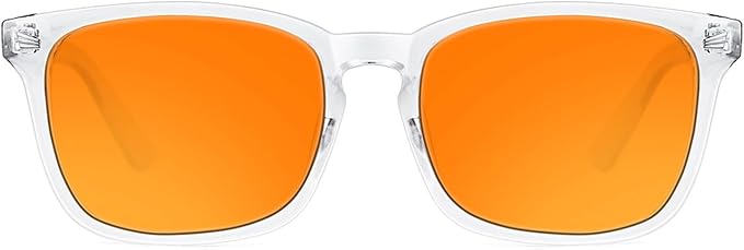 TIJN Blue Light Blocking Glasses Dual AR Coatings Amber Orange Lens for Computer Gaming