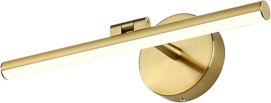 Hardwired Adjustable Lighting Gold Modern LED Picture Lights for Paintings 15.7'' Inch Long Swing Arm Metal Art Lights Warm White 3000K