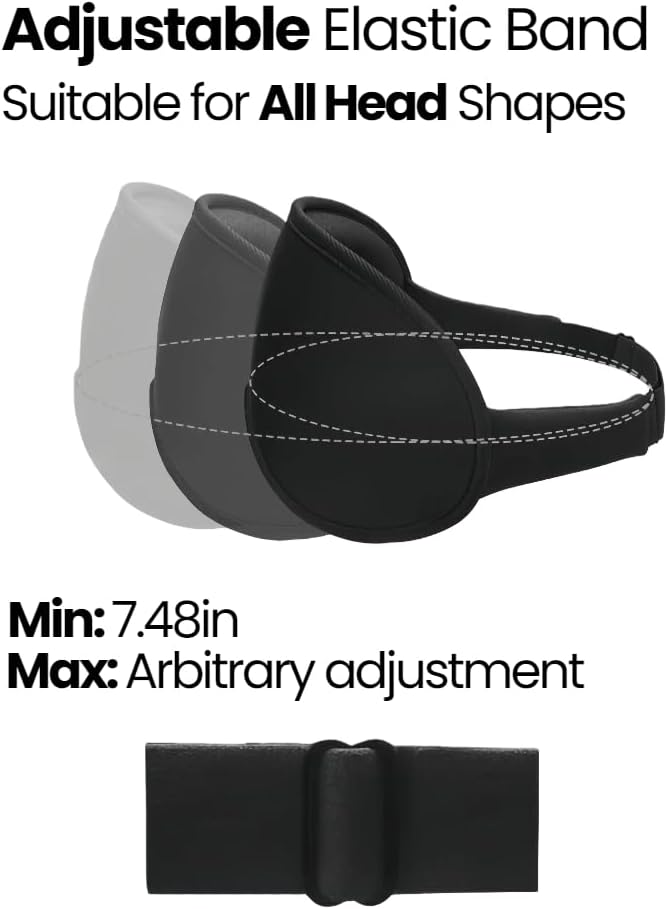 Sleep mask,100% Light Blocking 3D Eye mask,Superior Materials to Silk,Airplane Travel Essentials, Luxury Sleeping mask,Eye mask for Sleeping,Best Gift for Women Men - B-2-202508011518