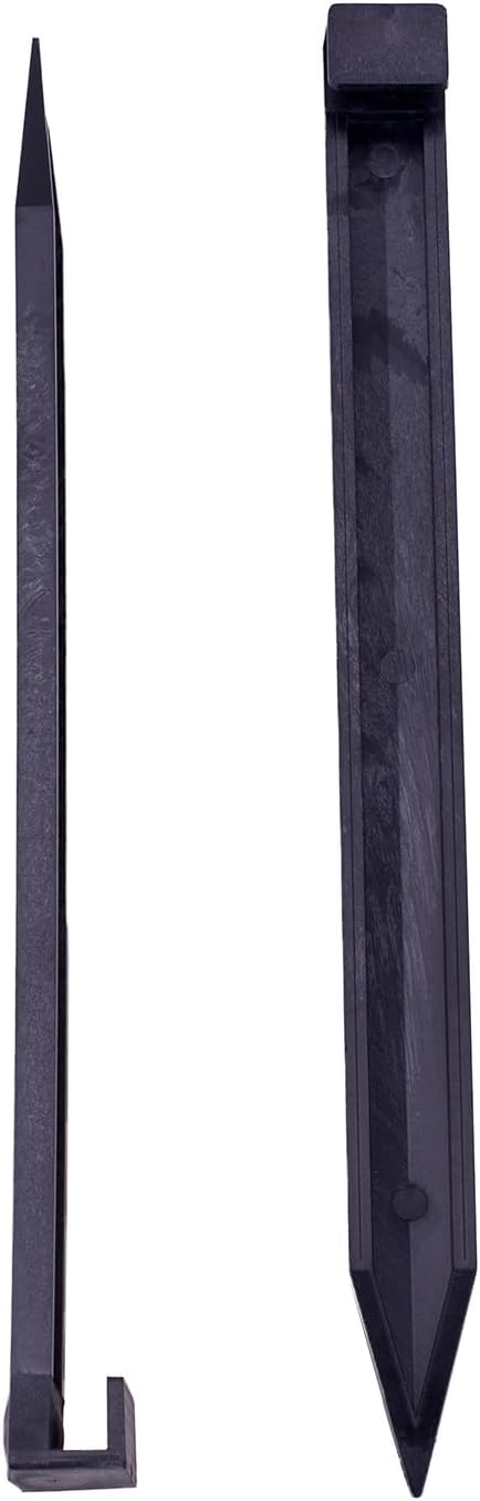 Landscape Edging Spikes, 30 Pcs 10 Inch Garden Spikes Anchoring Spikes for Paver Edging, Weed Barriers, Turf, Tent, Weed Barrier, Timber, Carpentry, Tent etc. (30, Black)