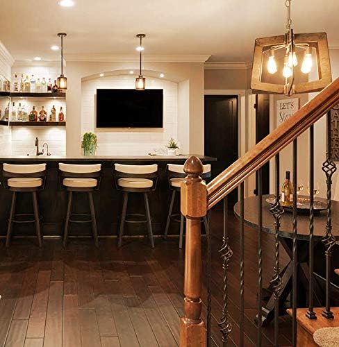 LVWIT ST21 LED Filament Bulb 5W(60 Watt Equivalent) Dimmable 3000K Soft White Vintage Edison Light Bulb E26 Medium Base (6-Pack) (5W-Soft White)