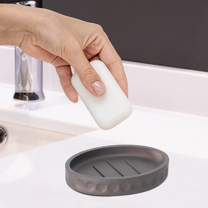 zccz Bathroom Accessory Set - 6 pcs Bronze Bathroom Accessories Set with Trash Can, Toothbrush Holder, Toothbrush Cup, Soap Dispenser, Soap Dish, Toilet Brush with Holder - Accessoire Salle de Bain