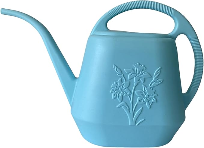 Indoor/Outdoor Watering Cans - 1 Gallon Plastic Pots with Handle - Durable Devices for House Plants, Succulents, Bonsai & Garden Flowers