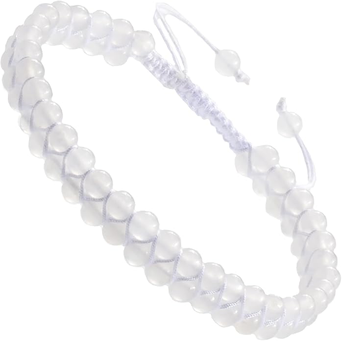 MASSIVE BEADS Double Layer Natural Chakra Healing Power Crystals Macrame Bracelet Yoga Stone Beads Gemstone Meditation Relax Anxiety Bangle for Unisex Women Men