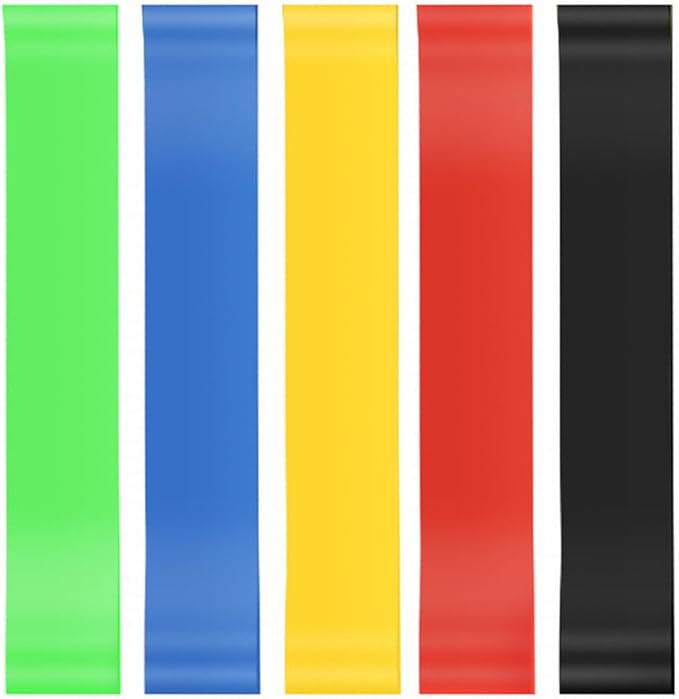 5pc Set Resistance Straps Different Resistance Fitness Straps Full Body Exercise Strength Training Stretching Equipment Accessories